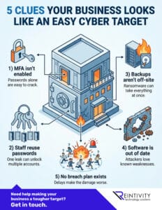 5 Clues your business looks like an easy cyber target