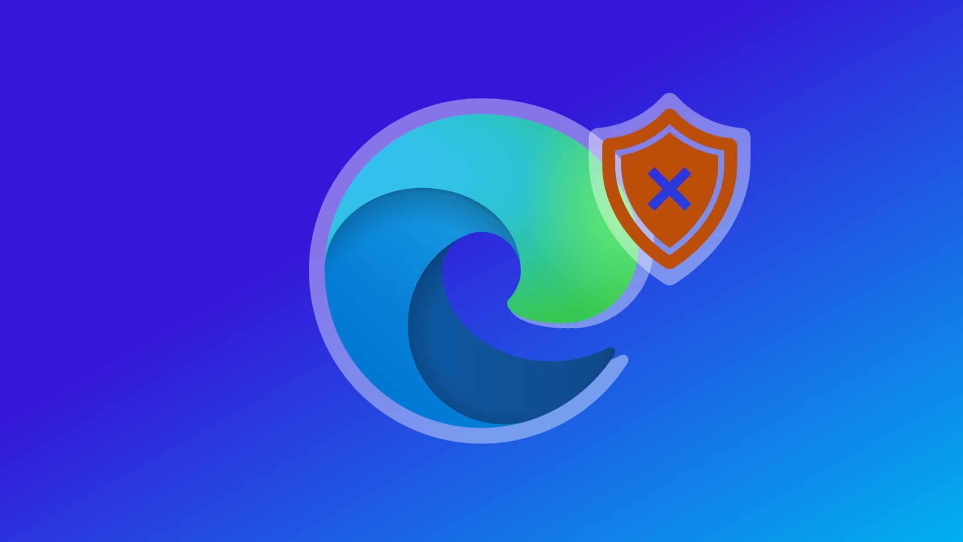 Microsoft Edge icon with smaller shield icon