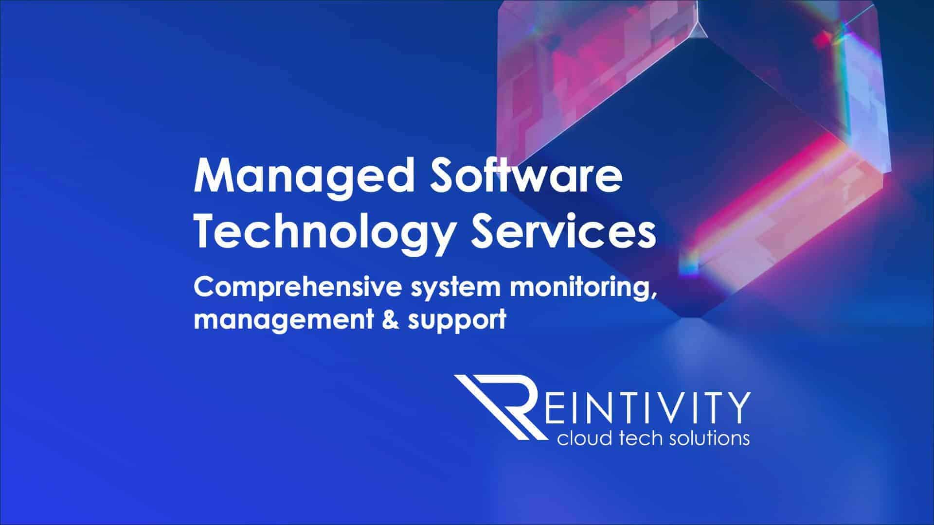 Managed Services: Software Technology, Administration, and IT Support by Reintivity. Comprehensive system monitoring, management and support.